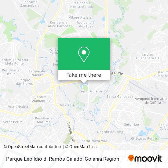 Mapa Parque Leolídio di Ramos Caiado