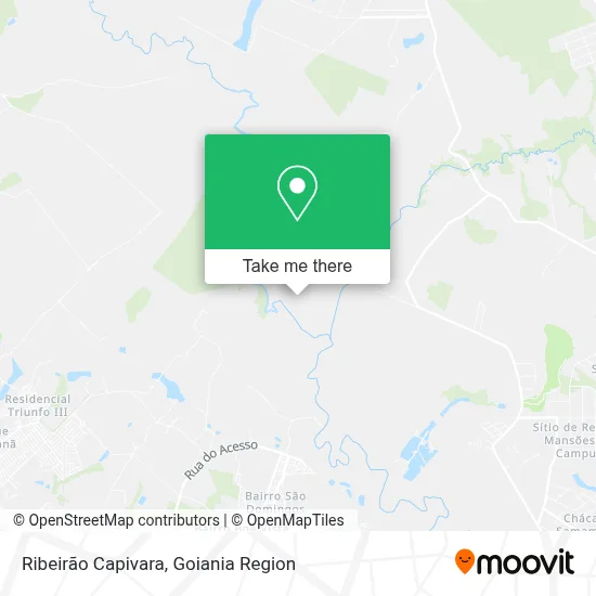 Ribeirão Capivara map