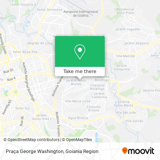 Praça George Washington map