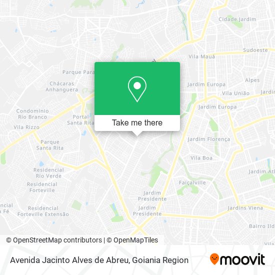 Mapa Avenida Jacinto Alves de Abreu