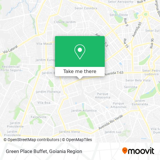 Green Place Buffet map