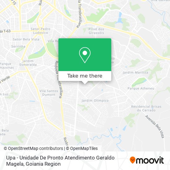 Upa - Unidade De Pronto Atendimento Geraldo Magela map