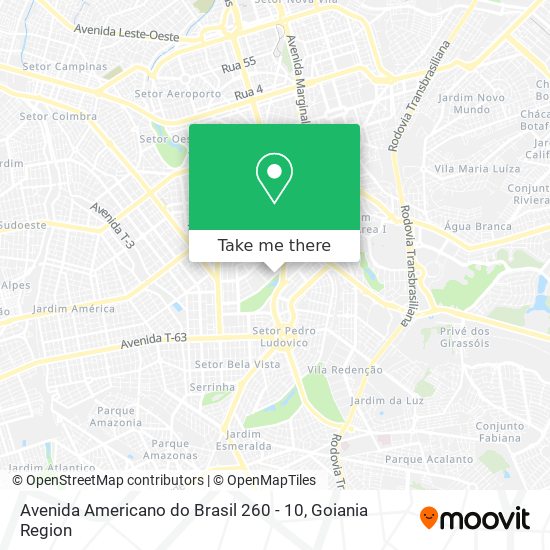 Avenida Americano do Brasil 260 - 10 map