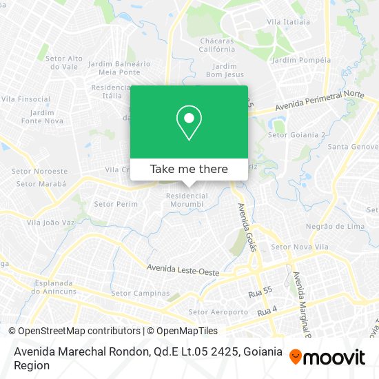 Avenida Marechal Rondon, Qd.E Lt.05 2425 map