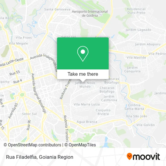 Rua Filadelfia map