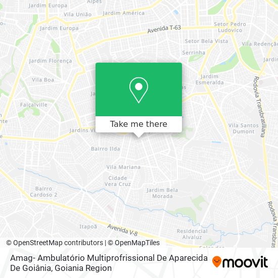 Mapa Amag- Ambulatório Multiprofrissional De Aparecida De Goiânia