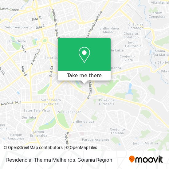 Mapa Residencial Thelma Malheiros