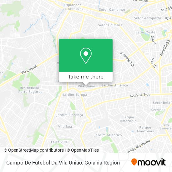 Campo De Futebol Da Vila União map