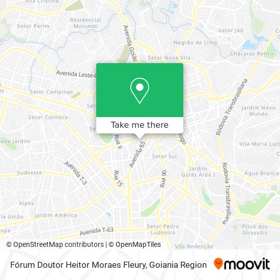 Fórum Doutor Heitor Moraes Fleury map
