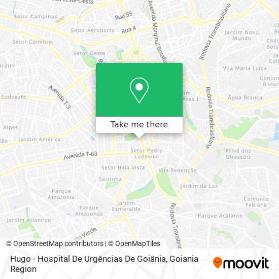 Hugo - Hospital De Urgências De Goiânia map