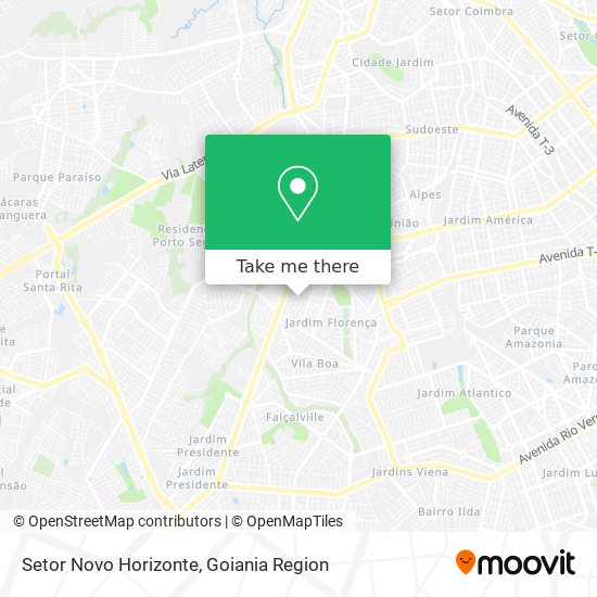 Setor Novo Horizonte map