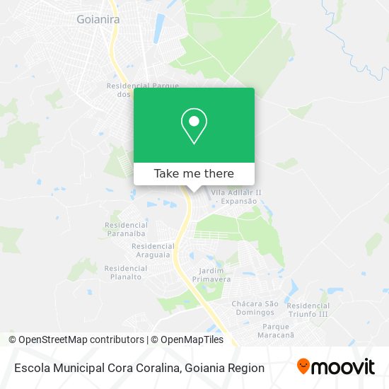 Mapa Escola Municipal Cora Coralina