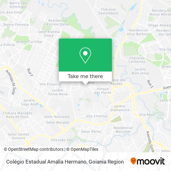 Mapa Colégio Estadual Amália Hermano