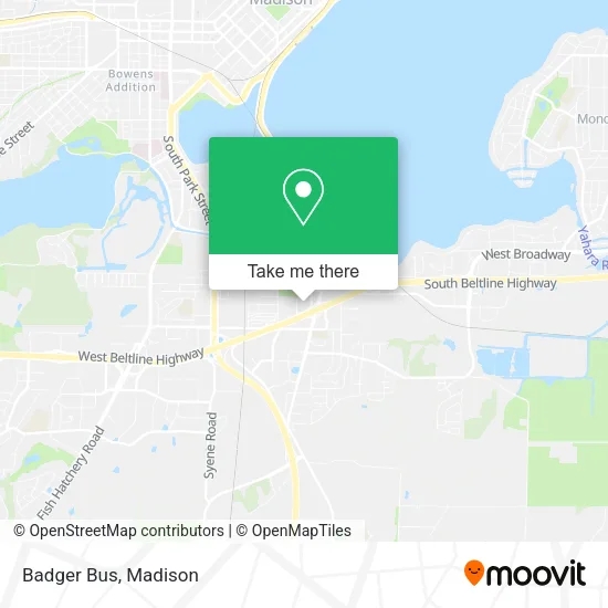 Badger Bus map