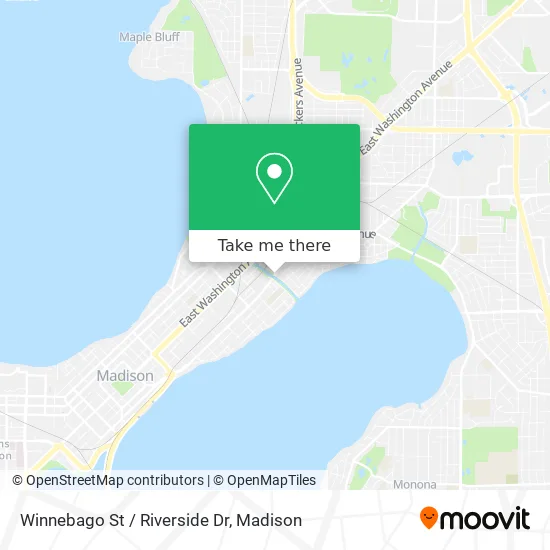 Mapa de Winnebago St / Riverside Dr