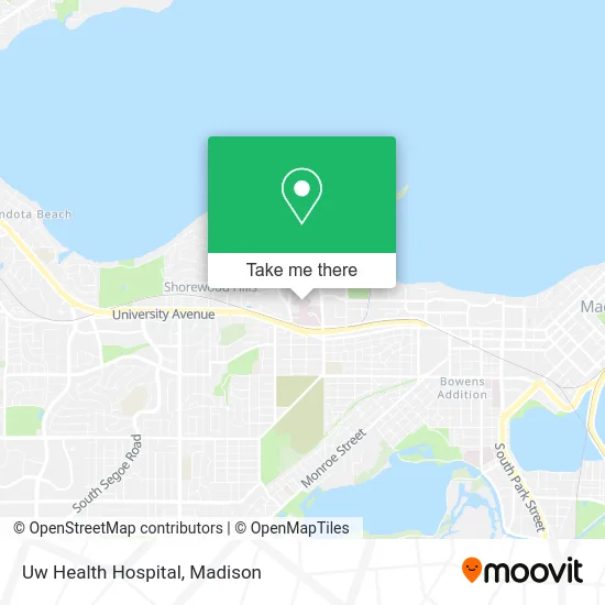 Uw Health Hospital map