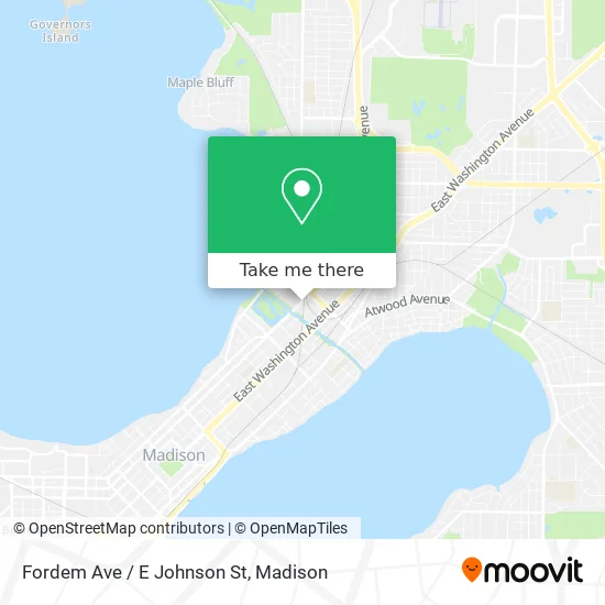 Fordem Ave / E Johnson St map