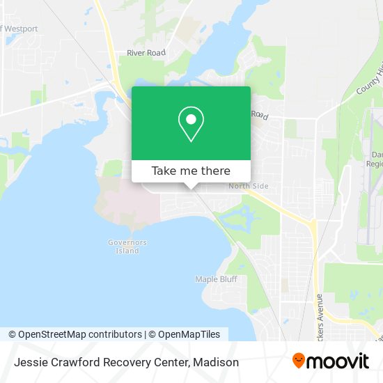 Mapa de Jessie Crawford Recovery Center