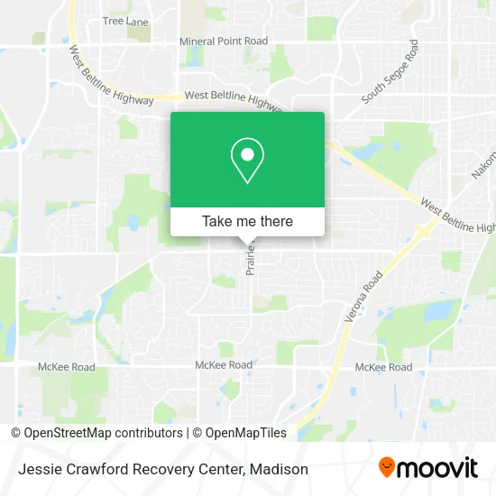 Jessie Crawford Recovery Center map