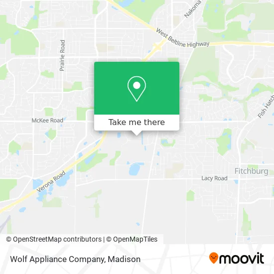 Wolf Appliance Company map