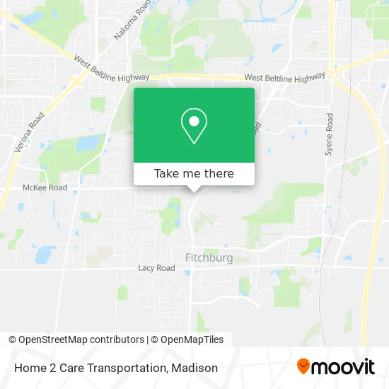 Home 2 Care Transportation map