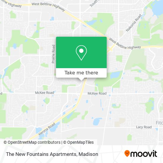 Mapa de The New Fountains Apartments