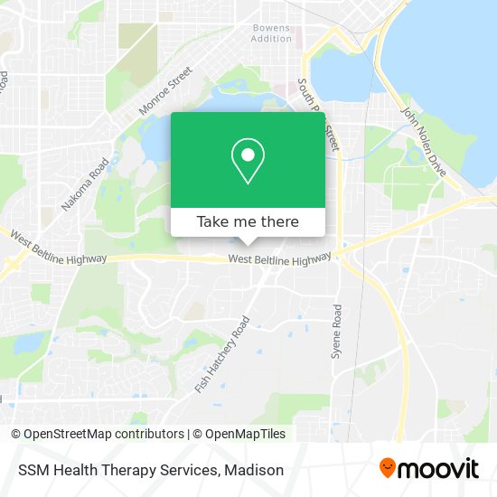SSM Health Therapy Services map