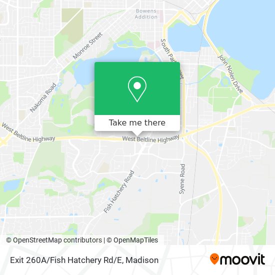 Exit 260A/Fish Hatchery Rd/E map