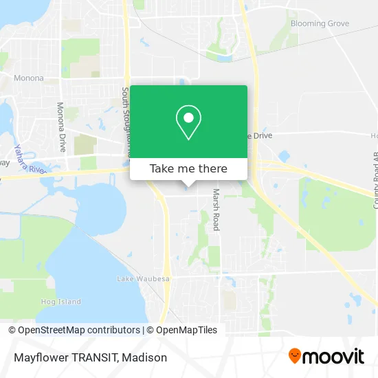 Mayflower TRANSIT map