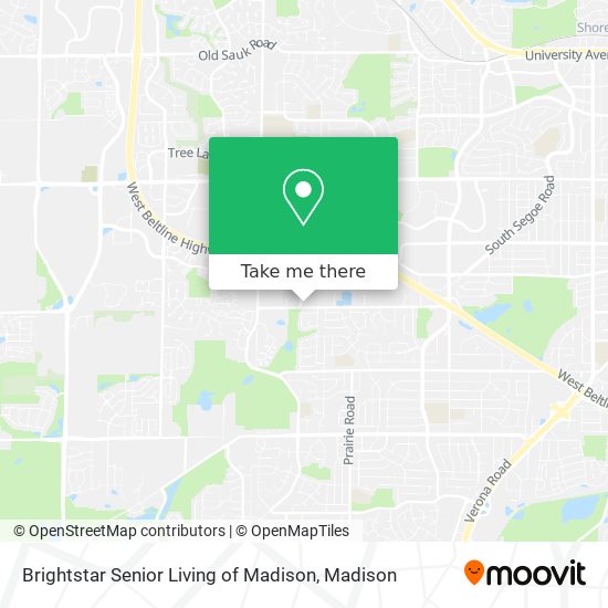 Mapa de Brightstar Senior Living of Madison