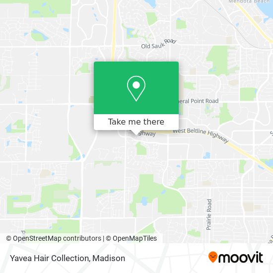 Yavea Hair Collection map