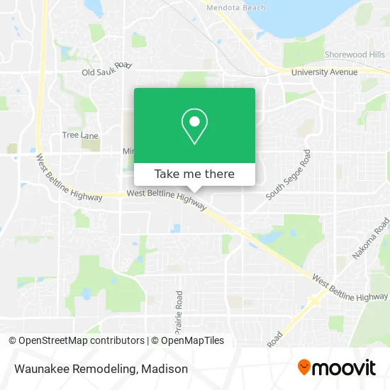 Waunakee Remodeling map