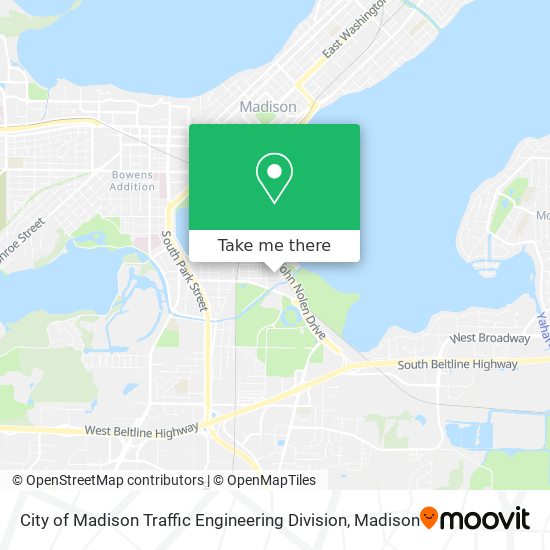 City of Madison Traffic Engineering Division map