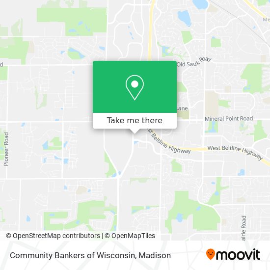 Community Bankers of Wisconsin map