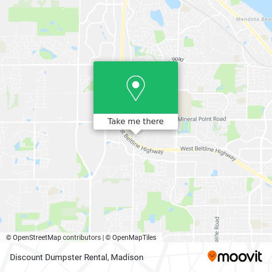 Discount Dumpster Rental map