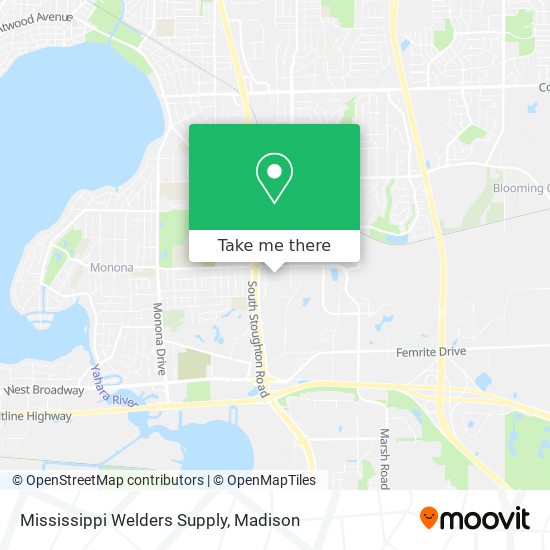 Mapa de Mississippi Welders Supply