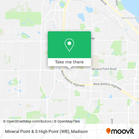 Mineral Point & S High Point (WB) map