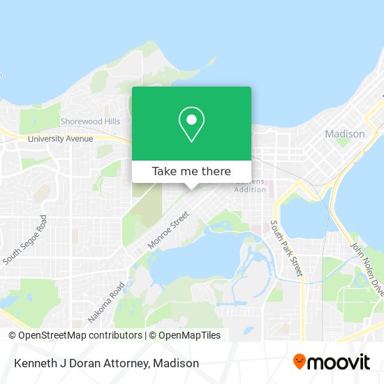 Kenneth J Doran Attorney map