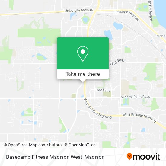 Mapa de Basecamp Fitness Madison West