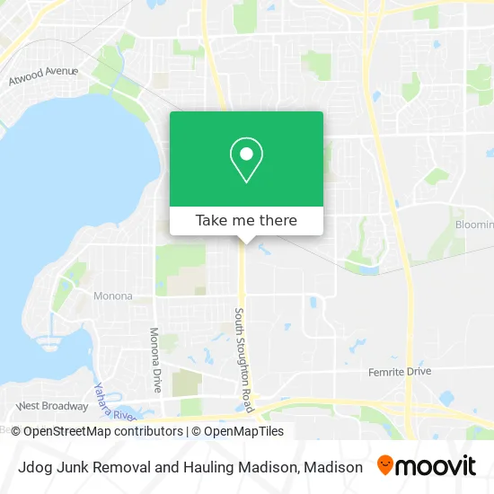 Jdog Junk Removal and Hauling Madison map