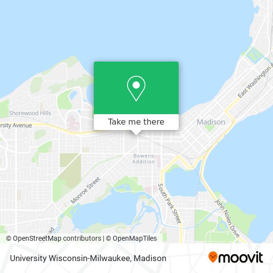 University Wisconsin-Milwaukee map