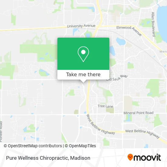 Mapa de Pure Wellness Chiropractic