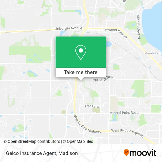 Geico Insurance Agent map