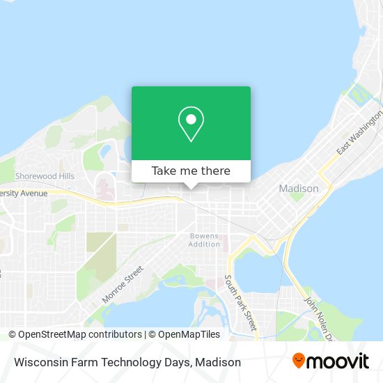 Wisconsin Farm Technology Days map