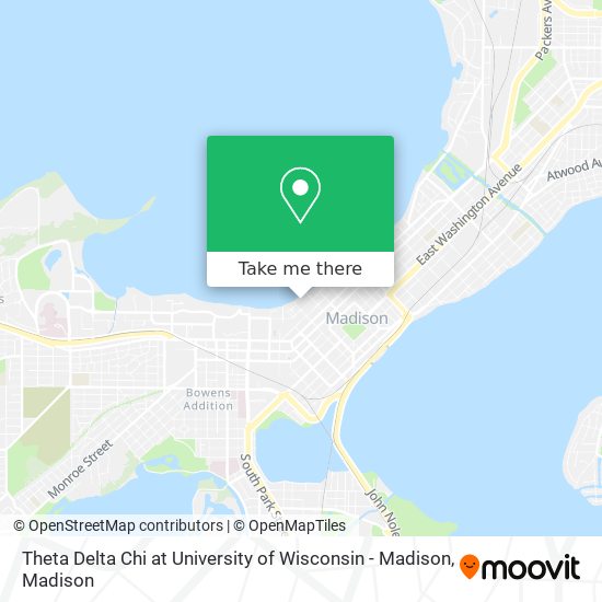 Mapa de Theta Delta Chi at University of Wisconsin - Madison