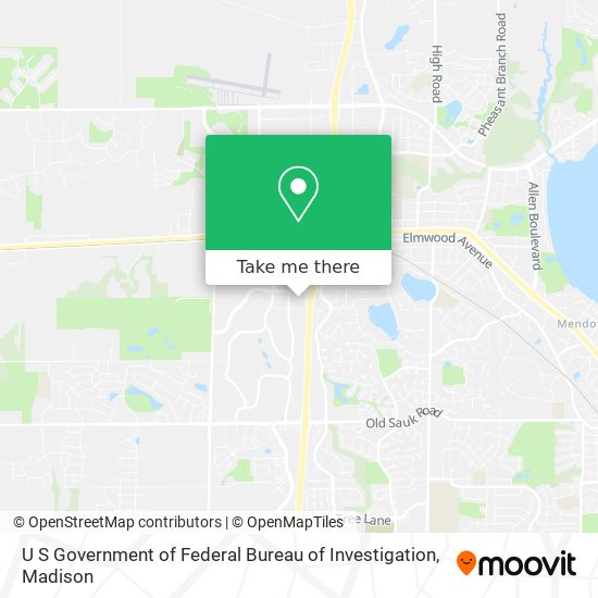 Mapa de U S Government of Federal Bureau of Investigation