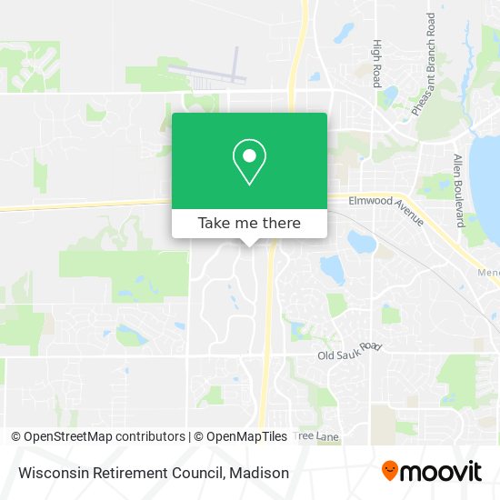 Mapa de Wisconsin Retirement Council