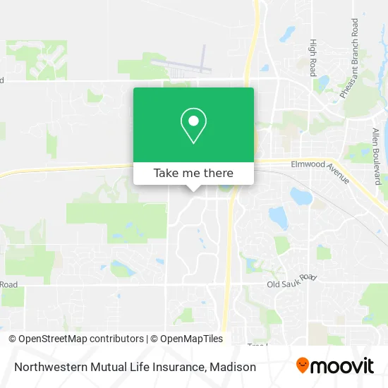 Northwestern Mutual Life Insurance map