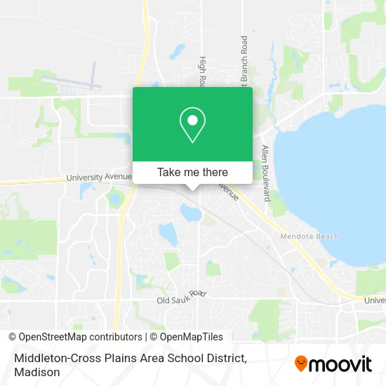 Mapa de Middleton-Cross Plains Area School District