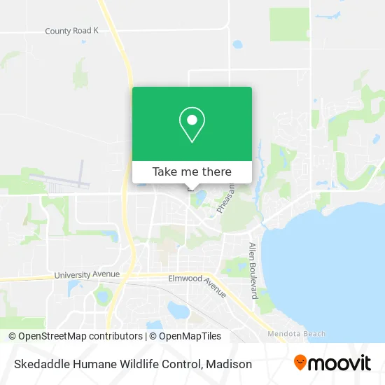 Skedaddle Humane Wildlife Control map
